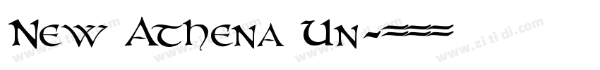 New Athena Un字体转换